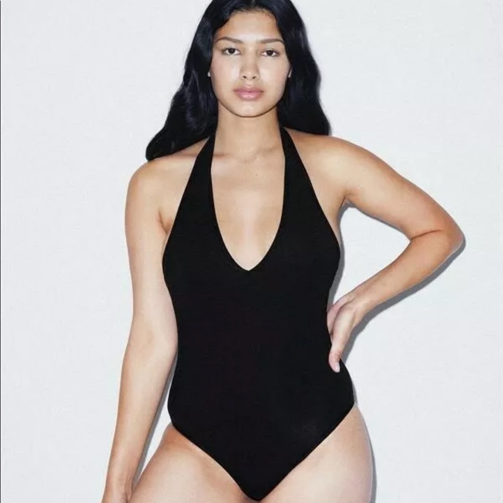 American Apparel halter bodysuit
